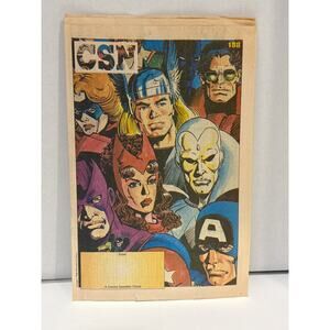 Avengers & 1990 Marvel Comics Cover of a Comic Book CSN NO 188
